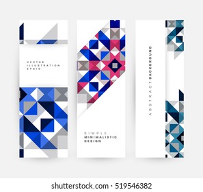 Geometric background Template for covers, flyers, banners, posters and placards, may be used for presentations and books, EPS10 vector illustration