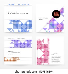 Geometric background Template for covers, flyers, banners, posters and placards, may be used for presentations and books, EPS10 vector illustration