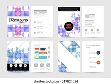 Plantilla de fondo geométrico para cubiertas, volantes, pancartas, carteles y carteles, puede utilizarse para presentaciones y libros, ilustración vectorial EPS10