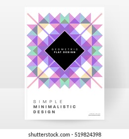 Geometric background Template for covers, flyers, banners, posters and placards, may be used for presentations and books, EPS10 vector illustration