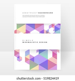 Geometric background Template for covers, flyers, banners, posters and placards, may be used for presentations and books, EPS10 vector illustration