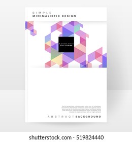 Plantilla de fondo geométrico para cubiertas, volantes, pancartas, carteles y carteles, puede utilizarse para presentaciones y libros, ilustración vectorial EPS10