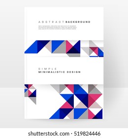 Geometric background Template for covers, flyers, banners, posters and placards, may be used for presentations and books, EPS10 vector illustration