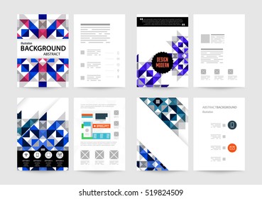 Geometric background Template for covers, flyers, banners, posters and placards, may be used for presentations and books, EPS10 vector illustration