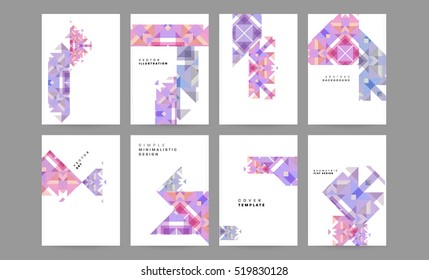 Geometric background Template for covers, flyers, banners, posters and placards, may be used for presentations and books, EPS10 vector illustration