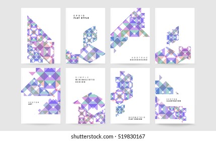 Plantilla de fondo geométrico para cubiertas, volantes, pancartas, carteles y carteles, puede utilizarse para presentaciones y libros, ilustración vectorial EPS10