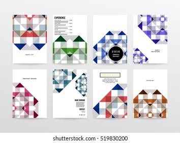 Geometric background Template for covers, flyers, banners, posters and placards, may be used for presentations and books, EPS10 vector illustration