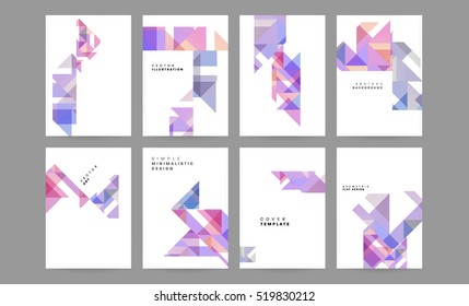 Plantilla de fondo geométrico para cubiertas, volantes, pancartas, carteles y carteles, puede utilizarse para presentaciones y libros, ilustración vectorial EPS10