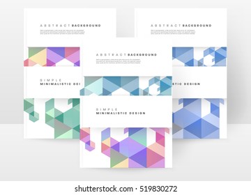 Geometric background Template for covers, flyers, banners, posters and placards, may be used for presentations and books, EPS10 vector illustration