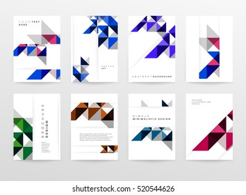 Geometric background Template for covers, flyers, banners, posters and placards, may be used for presentations and books, EPS10 vector illustration