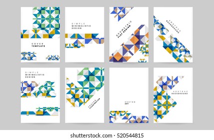 Plantilla de fondo geométrico para cubiertas, volantes, pancartas, carteles y carteles, puede utilizarse para presentaciones y libros, ilustración vectorial EPS10