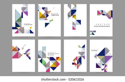 Geometric background Template for covers, flyers, banners, posters and placards, may be used for presentations and books, EPS10 vector illustration