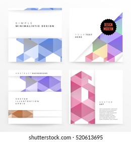 Geometric background Template for covers, flyers, banners, posters and placards, may be used for presentations and books, EPS10 vector illustration