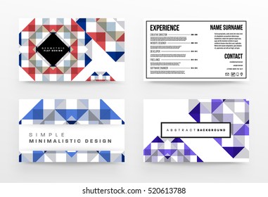 Geometric background Template for covers, flyers, banners, posters and placards, may be used for presentations and books, EPS10 vector illustration