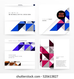 Geometric background Template for covers, flyers, banners, posters and placards, may be used for presentations and books, EPS10 vector illustration