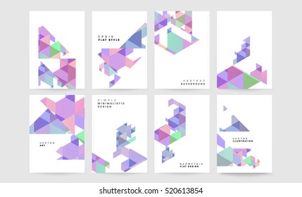 Plantilla de fondo geométrico para cubiertas, volantes, pancartas, carteles y carteles, puede utilizarse para presentaciones y libros, ilustración vectorial EPS10