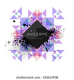 Geometrische Hintergrundvorlage für Cover, Flyer, Banner, Poster und Plakate, kann für Präsentationen und Bücher verwendet werden, EPS10 Vektorgrafik