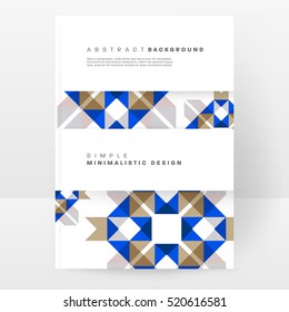 Geometric background Template for covers, flyers, banners, posters and placards, may be used for presentations and books, EPS10 vector illustration