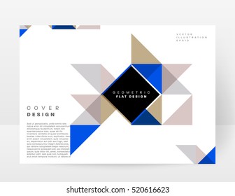 Geometric background Template for covers, flyers, banners, posters and placards, may be used for presentations and books, EPS10 vector illustration