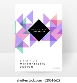 Geometric background Template for covers, flyers, banners, posters and placards, may be used for presentations and books, EPS10 vector illustration