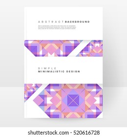 Geometric background Template for covers, flyers, banners, posters and placards, may be used for presentations and books, EPS10 vector illustration