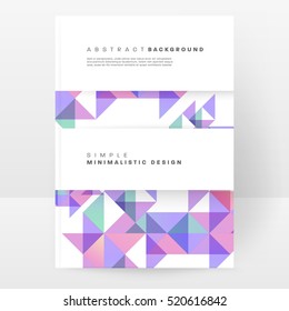 Geometric background Template for covers, flyers, banners, posters and placards, may be used for presentations and books, EPS10 vector illustration