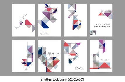 Plantilla de fondo geométrico para cubiertas, volantes, pancartas, carteles y carteles, puede utilizarse para presentaciones y libros, ilustración vectorial EPS10
