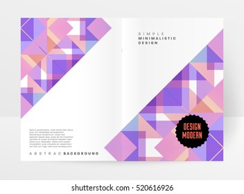 Geometric background Template for covers, flyers, banners, posters and placards, may be used for presentations and books, EPS10 vector illustration