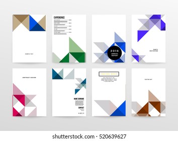 Geometric background Template for covers, flyers, banners, posters and placards, may be used for presentations and books, EPS10 vector illustration