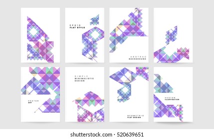 Geometric background Template for covers, flyers, banners, posters and placards, may be used for presentations and books, EPS10 vector illustration