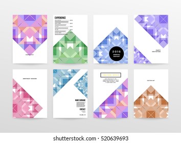 Plantilla de fondo geométrico para cubiertas, volantes, pancartas, carteles y carteles, puede utilizarse para presentaciones y libros, ilustración vectorial EPS10
