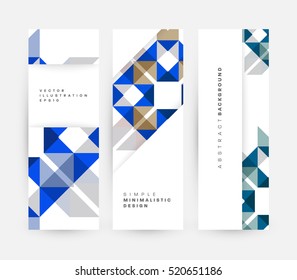 Geometric background Template for covers, flyers, banners, posters and placards, may be used for presentations and books, EPS10 vector illustration