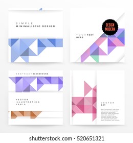 Plantilla de fondo geométrico para cubiertas, volantes, pancartas, carteles y carteles, puede utilizarse para presentaciones y libros, ilustración vectorial EPS10