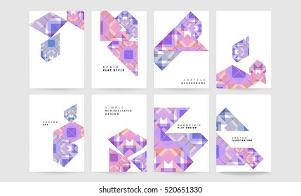 Geometric background Template for covers, flyers, banners, posters and placards, may be used for presentations and books, EPS10 vector illustration