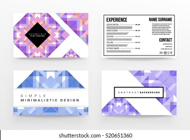 Plantilla de fondo geométrico para cubiertas, volantes, pancartas, carteles y carteles, puede utilizarse para presentaciones y libros, ilustración vectorial EPS10