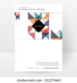 Plantilla de fondo geométrico para cubiertas, volantes, pancartas, carteles y carteles, puede utilizarse para presentaciones y libros, ilustración vectorial EPS10