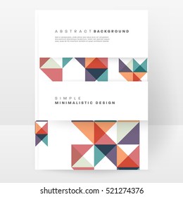 Plantilla de fondo geométrico para cubiertas, volantes, pancartas, carteles y carteles, puede utilizarse para presentaciones y libros, ilustración vectorial EPS10
