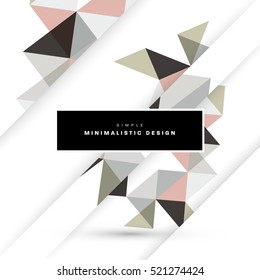 Geometric background Template for covers, flyers, banners, posters and placards, may be used for presentations and books, EPS10 vector illustration