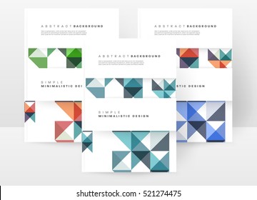 Geometric background Template for covers, flyers, banners, posters and placards, may be used for presentations and books, EPS10 vector illustration