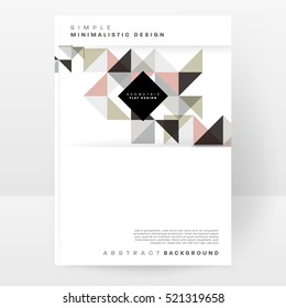 Geometric background Template for covers, flyers, banners, posters and placards, may be used for presentations and books, EPS10 vector illustration