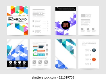 Geometrische Hintergrundvorlage für Cover, Flyer, Banner, Poster und Plakate, kann für Präsentationen und Bücher verwendet werden, EPS10 Vektorgrafik