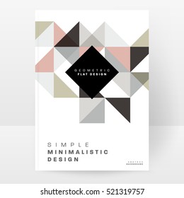 Geometrische Hintergrundvorlage für Cover, Flyer, Banner, Poster und Plakate, kann für Präsentationen und Bücher verwendet werden, EPS10 Vektorgrafik