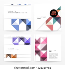 Geometric background Template for covers, flyers, banners, posters and placards, may be used for presentations and books, EPS10 vector illustration