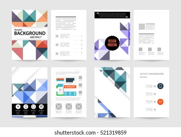 Geometric background Template for covers, flyers, banners, posters and placards, may be used for presentations and books, EPS10 vector illustration