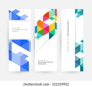 Plantilla de fondo geométrico para cubiertas, volantes, pancartas, carteles y carteles, puede utilizarse para presentaciones y libros, ilustración vectorial EPS10