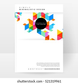 Plantilla de fondo geométrico para cubiertas, volantes, pancartas, carteles y carteles, puede utilizarse para presentaciones y libros, ilustración vectorial EPS10
