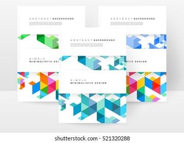 Geometric background Template for covers, flyers, banners, posters and placards, may be used for presentations and books, EPS10 vector illustration