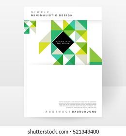 Geometric background Template for covers, flyers, banners, posters and placards, may be used for presentations and books, EPS10 vector illustration