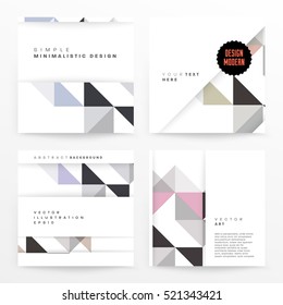 Geometric background Template for covers, flyers, banners, posters and placards, may be used for presentations and books, EPS10 vector illustration