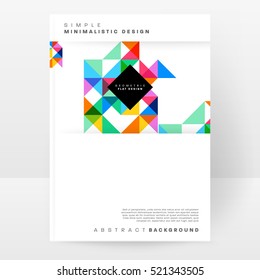 Plantilla de fondo geométrico para cubiertas, volantes, pancartas, carteles y carteles, puede utilizarse para presentaciones y libros, ilustración vectorial EPS10